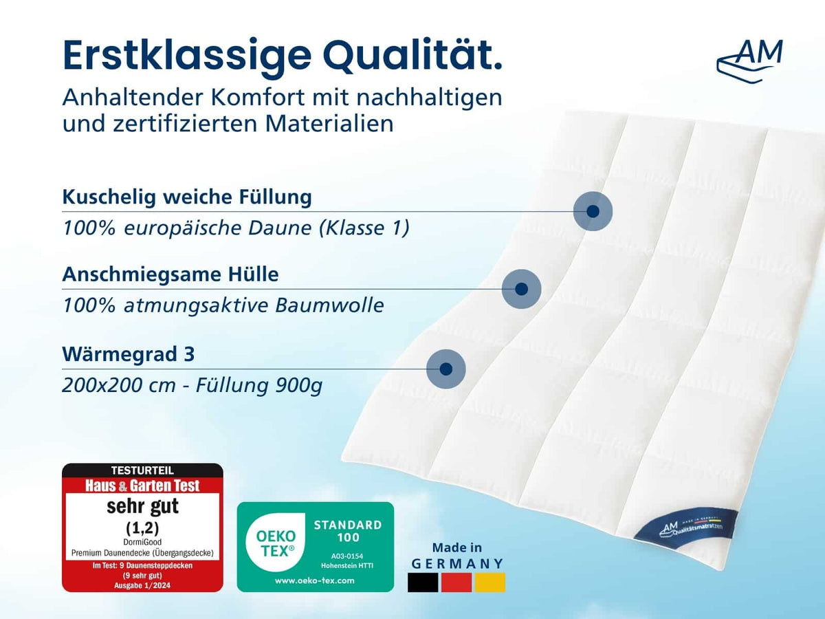 Premium Daunendecke