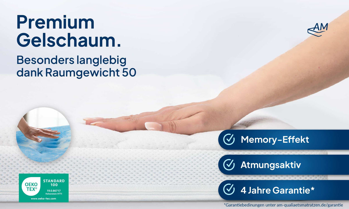 Premium Gelschaum-Topper (8cm)