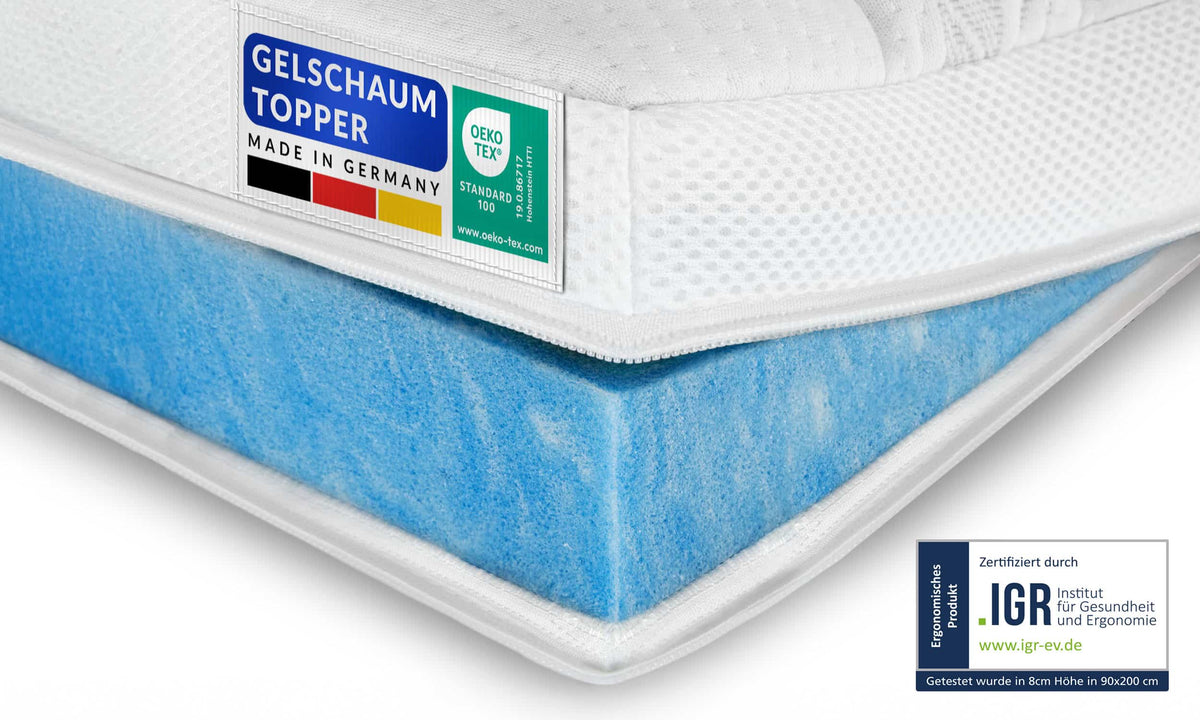 Premium Gelschaum-Topper (8cm)