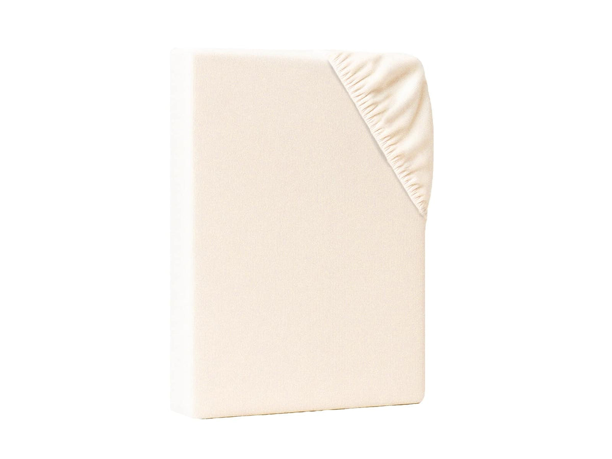Hochwertiges Spannbettlaken in Premium-Höhe – Creme