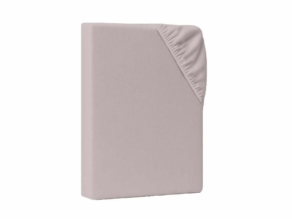 Hochwertiges Spannbettlaken für Topper – Taupe