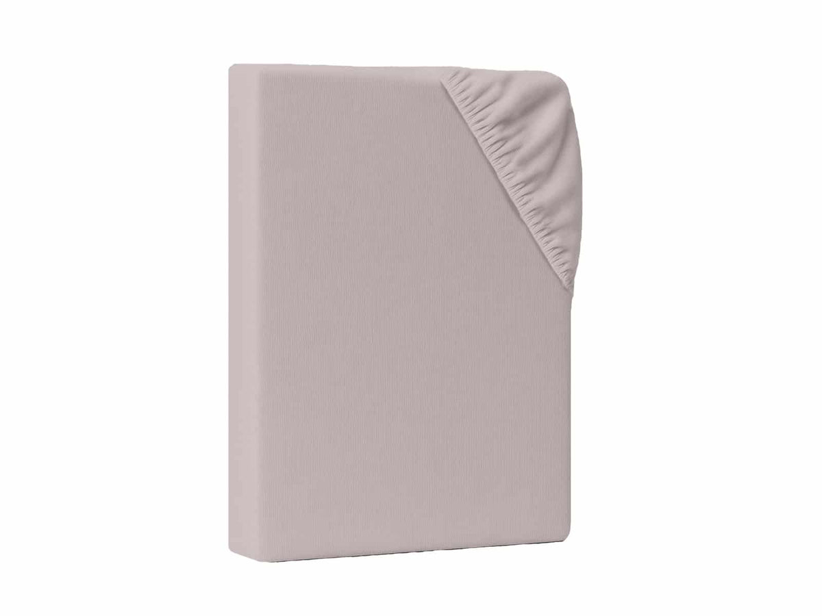 Hochwertiges Spannbettlaken für Topper – Taupe