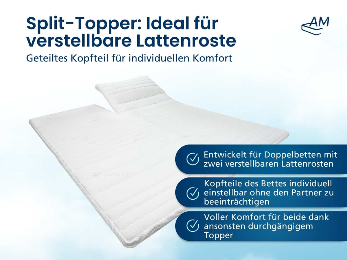 Premium Gelschaum-Split-Topper