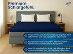 Hochwertiges Spannbettlaken in Premium-Höhe – Marine