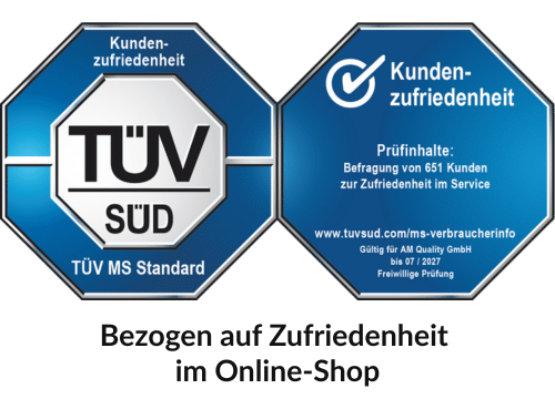 TÜV Siegel mit Beschriftung
