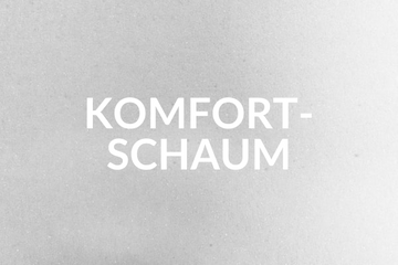 Komfortschaum: heller Schaumstoff