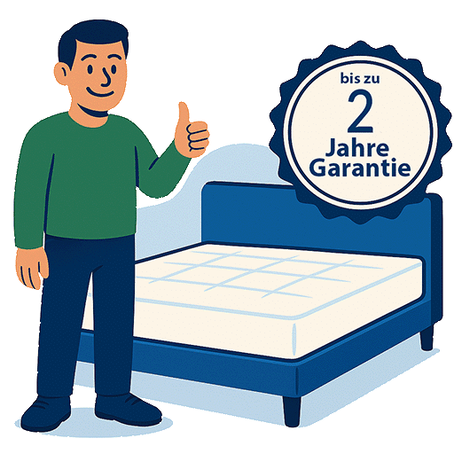 Illustration: bis zu 2 Jahre Garantie