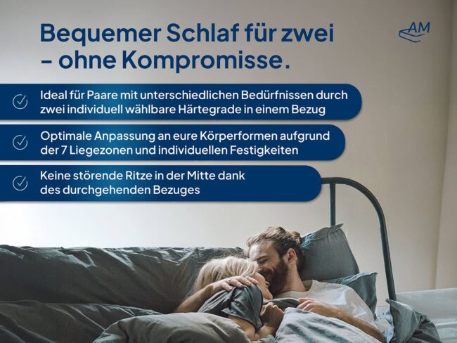 Premium 7-Zonen Partnermatratze – Bild 2