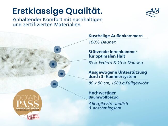 Premium Daunenkissen – Bild 3