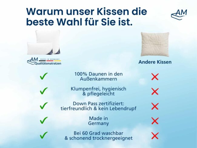 Premium Daunenkissen – Bild 5
