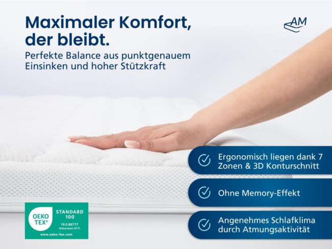 3D Deluxe Kaltschaum-Topper – Bild 3