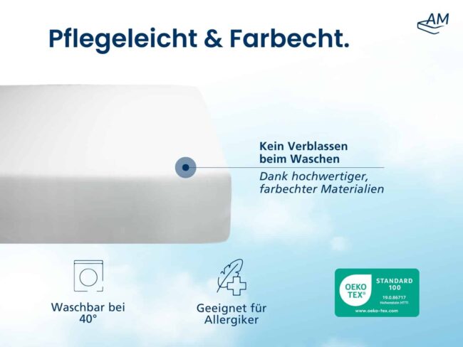 Hochwertiges Spannbettlaken in Premium-Höhe – Bild 4