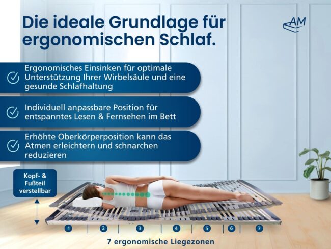Ergonomischer 7-Zonen Lattenrost – Bild 2