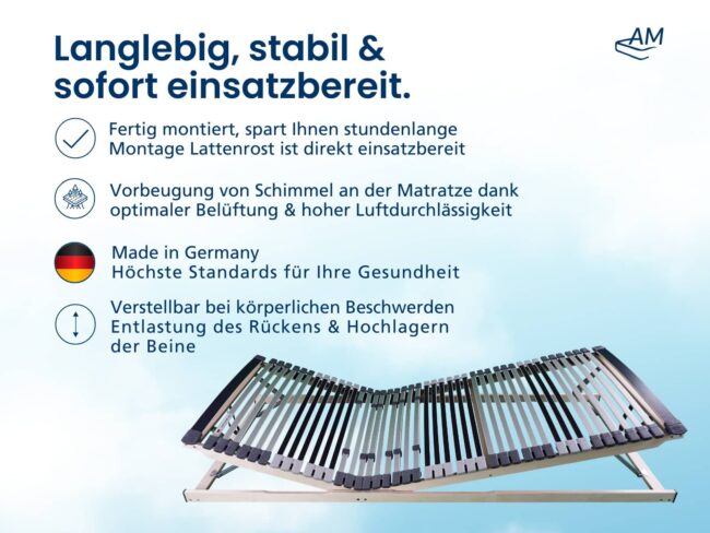 Ergonomischer 7-Zonen Lattenrost – Bild 5
