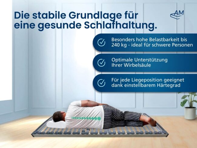 Ergonomischer XXL Lattenrost (bis 240 kg) – Bild 2