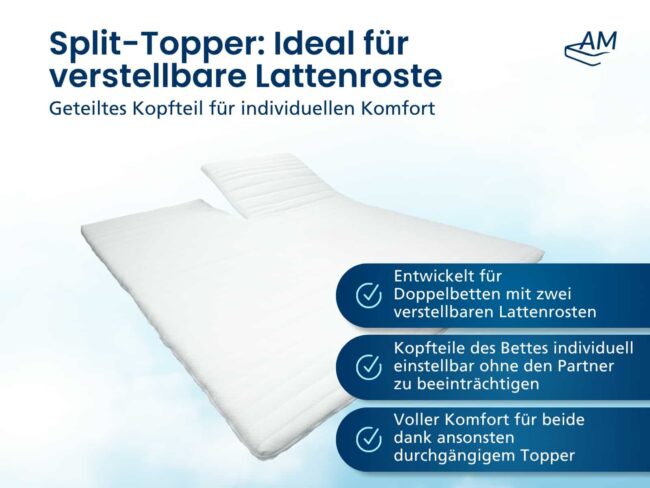 Komfortschaum-Split-Topper – Bild 4