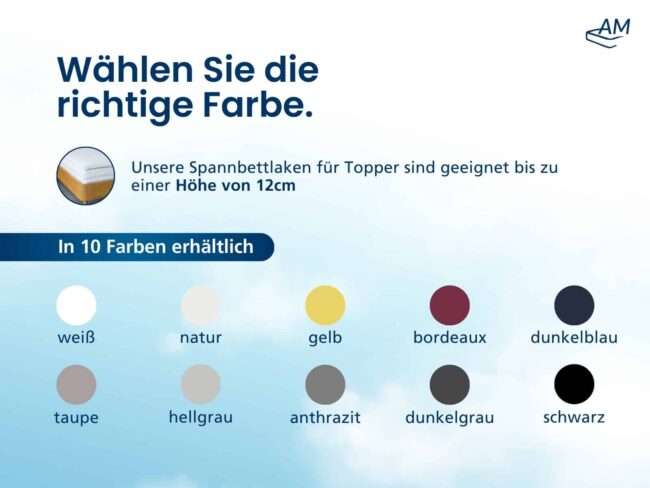 Hochwertiges Spannbettlaken für Topper – Bild 4